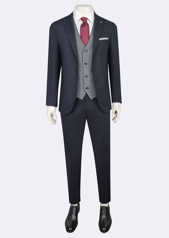 Light Navy Three-Piece Suit