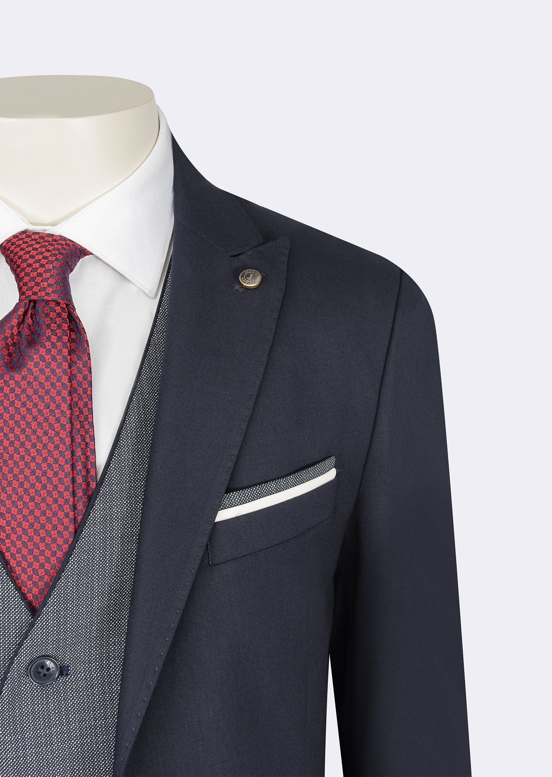 Light Navy Three-Piece Suit