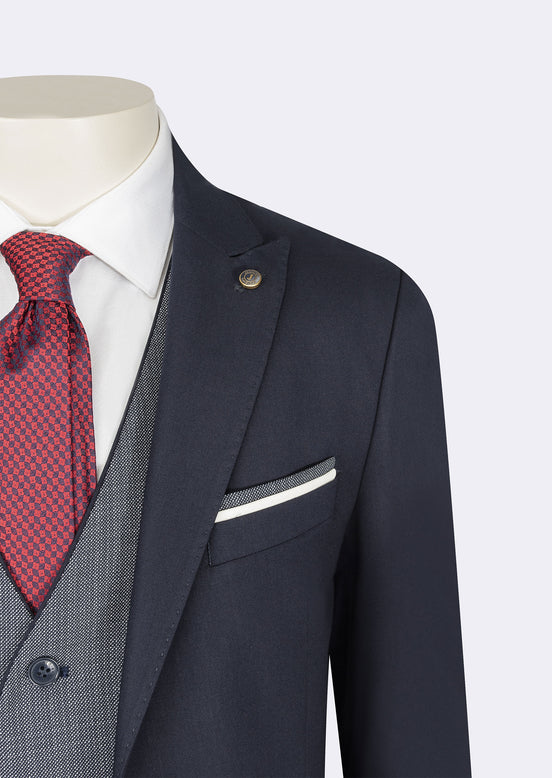 Light Navy Three-Piece Suit