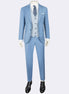 Light Blue Three-Piece Suit