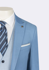Light Blue Three-Piece Suit