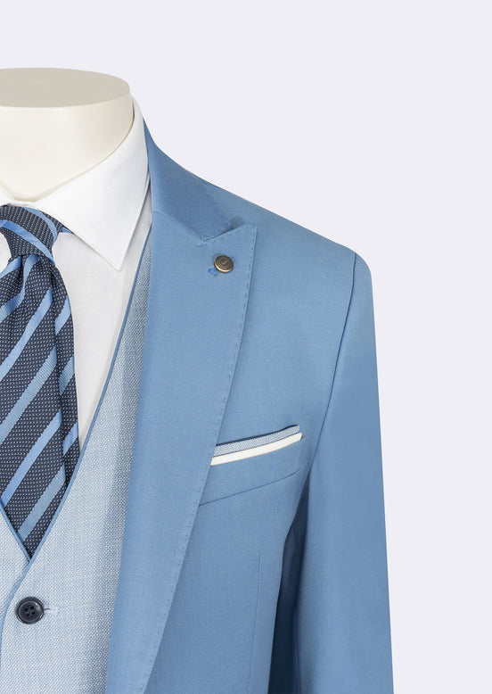 Light Blue Three-Piece Suit