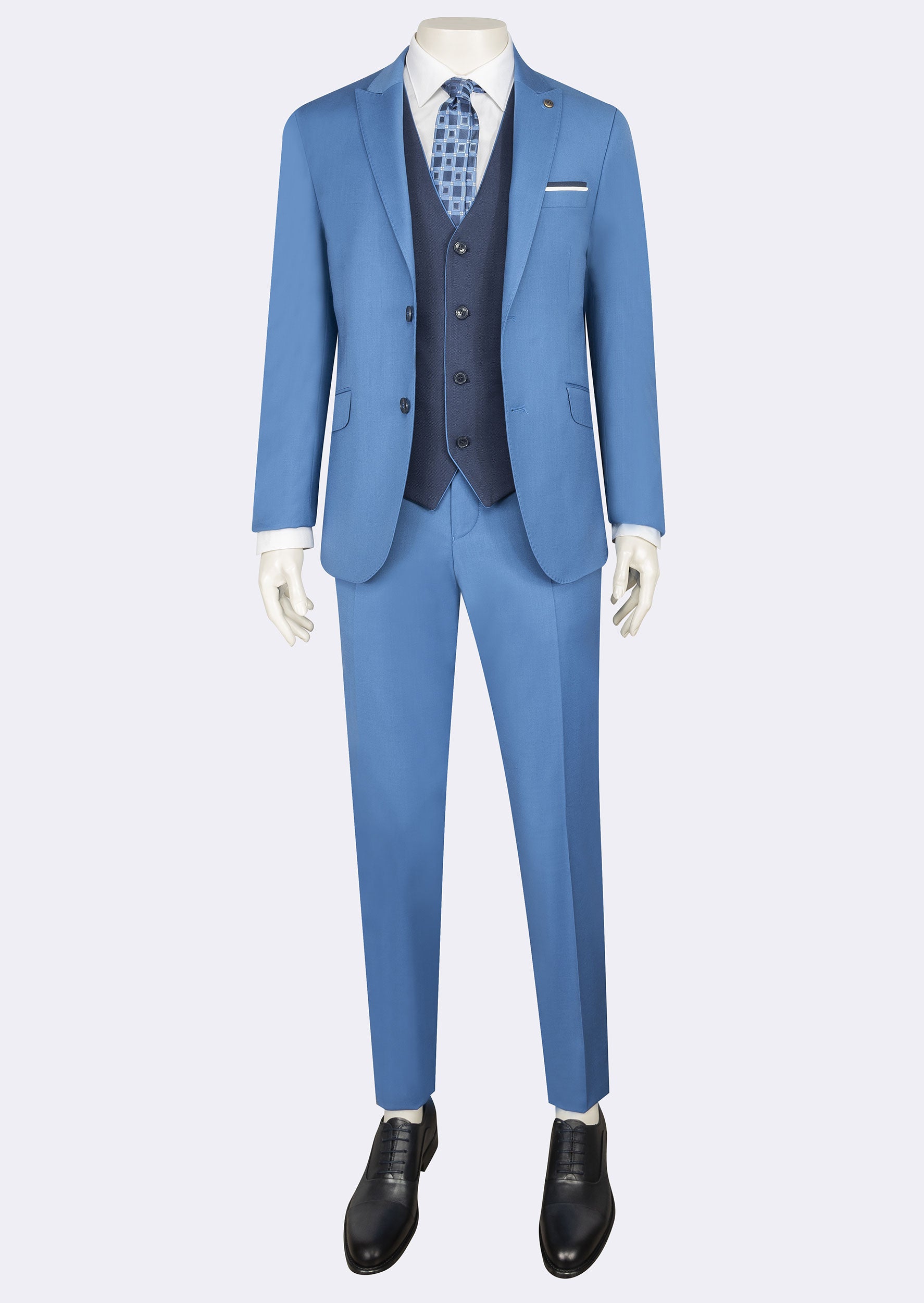 Dark Blue Three-Piece Suit