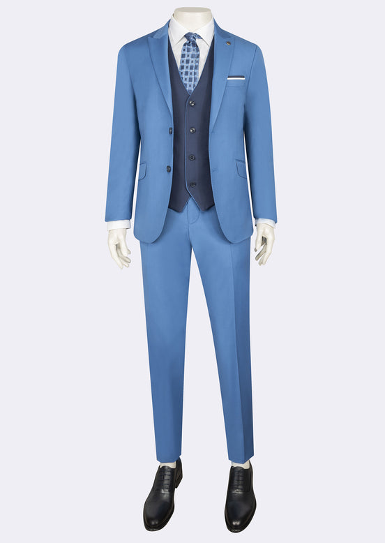 Dark Blue Three-Piece Suit