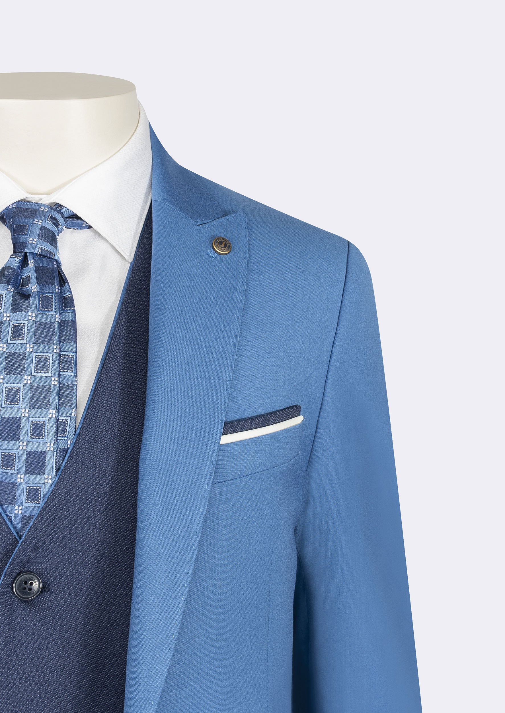 Dark Blue Three-Piece Suit