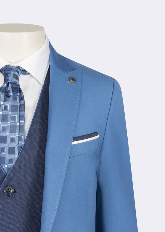 Dark Blue Three-Piece Suit
