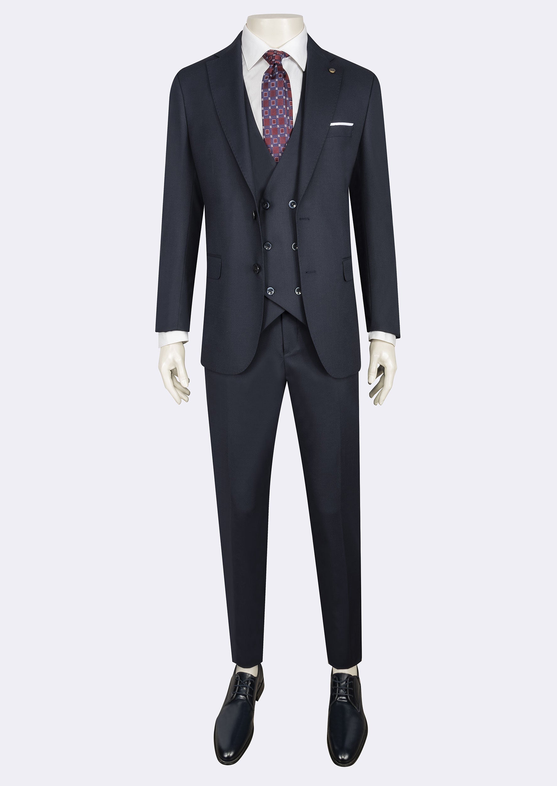 Light Navy Three-Piece Suit
