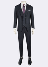 Dark Navy Three-Piece Suit