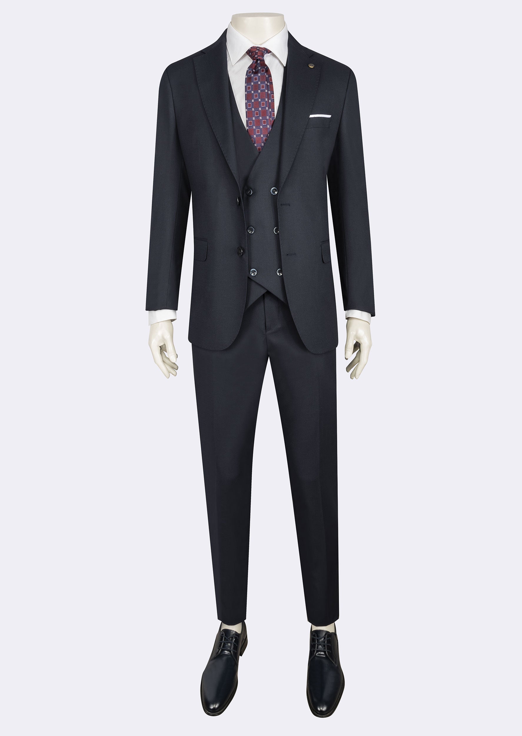 Dark Navy Three-Piece Suit