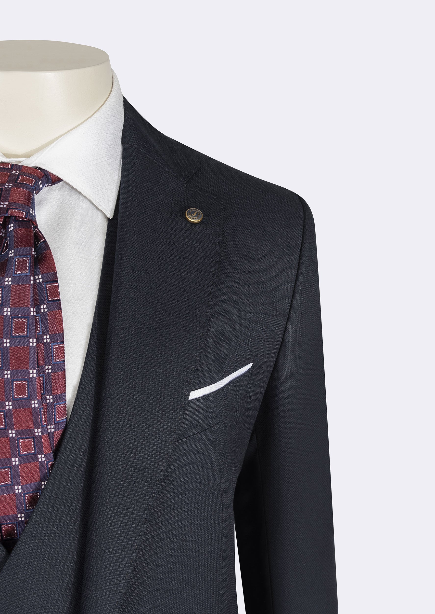 Dark Navy Three-Piece Suit
