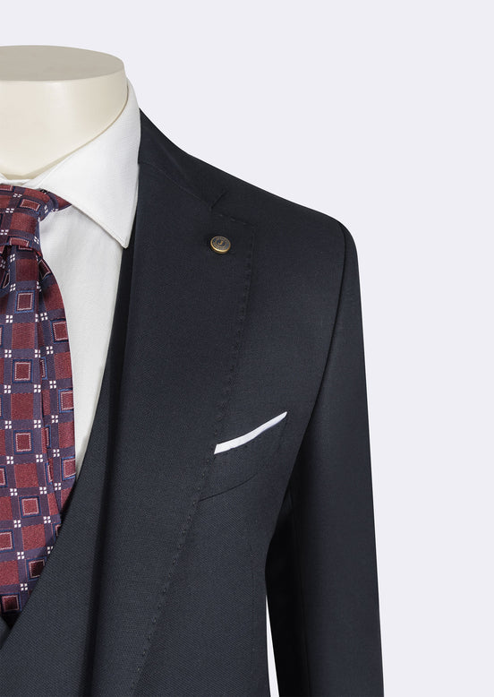 Dark Navy Three-Piece Suit
