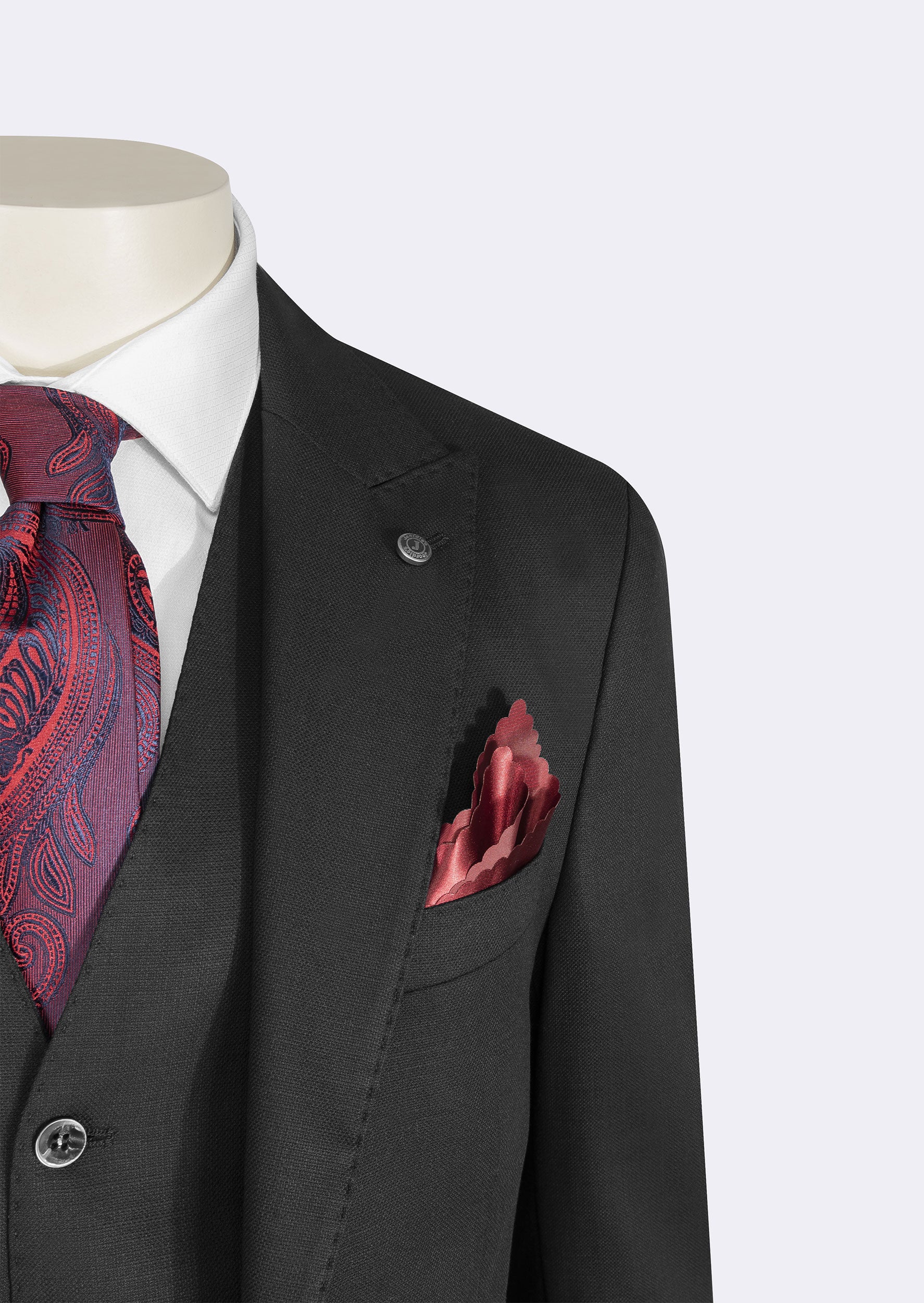 Black Three-Piece Suit