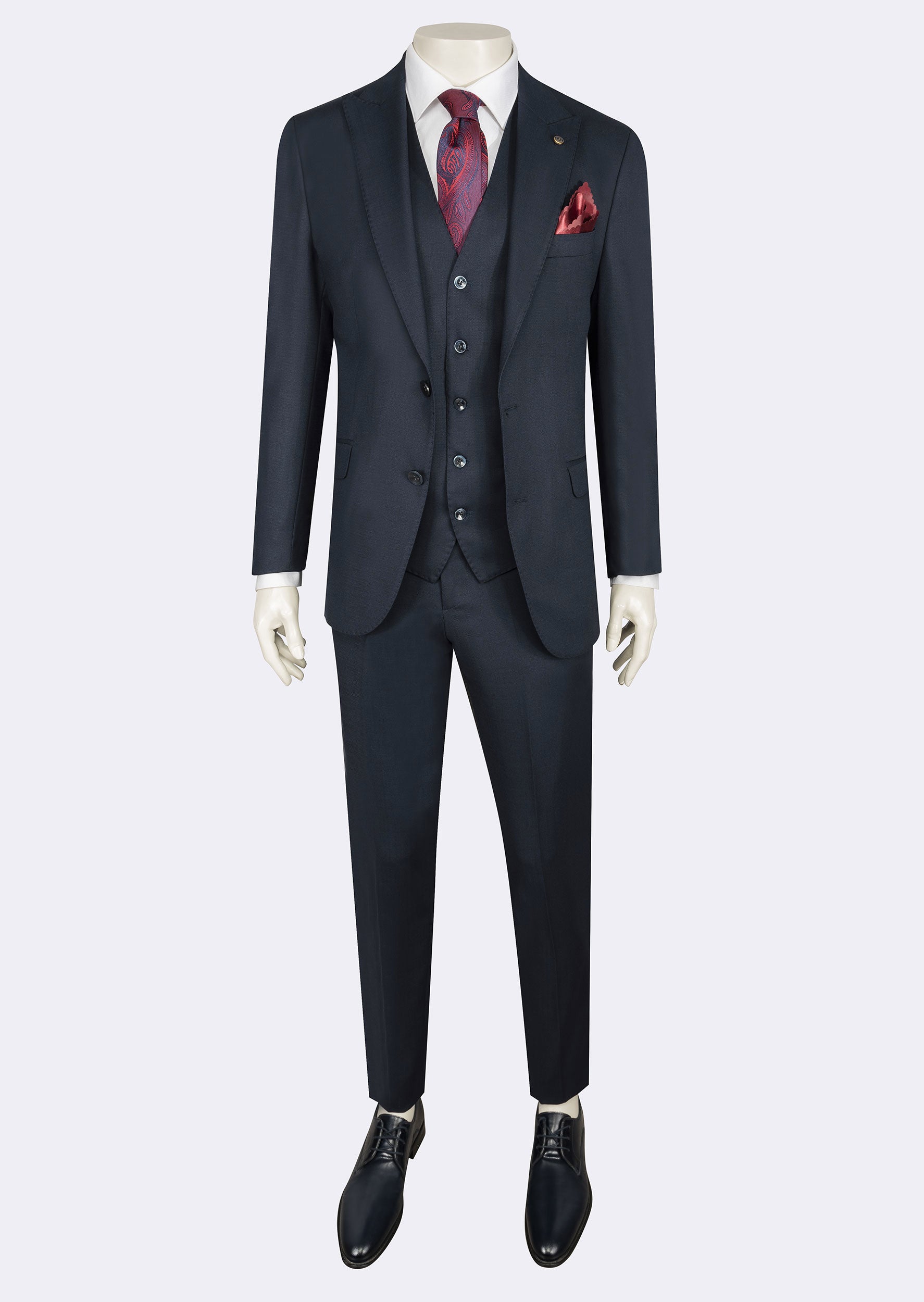 Light Navy Three-Piece Suit