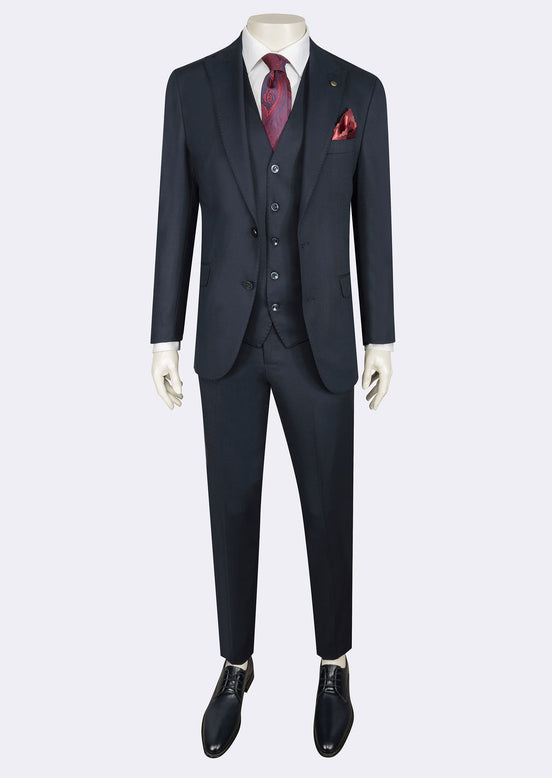 Light Navy Three-Piece Suit
