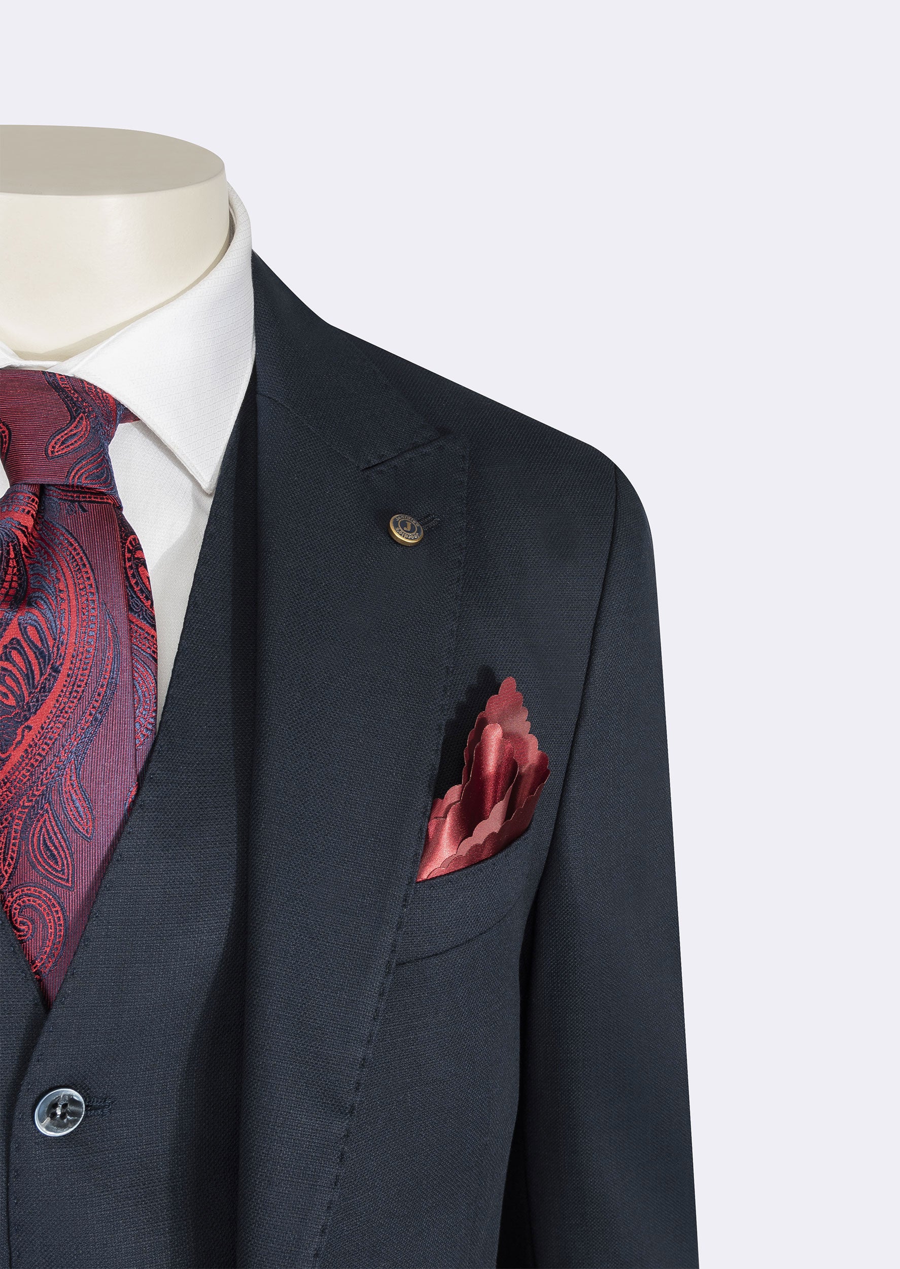 Light Navy Three-Piece Suit