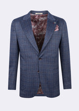 Navy - Burgundy Blazer