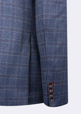Navy - Burgundy Blazer