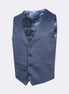 Navy - Burgundy Waistcoat