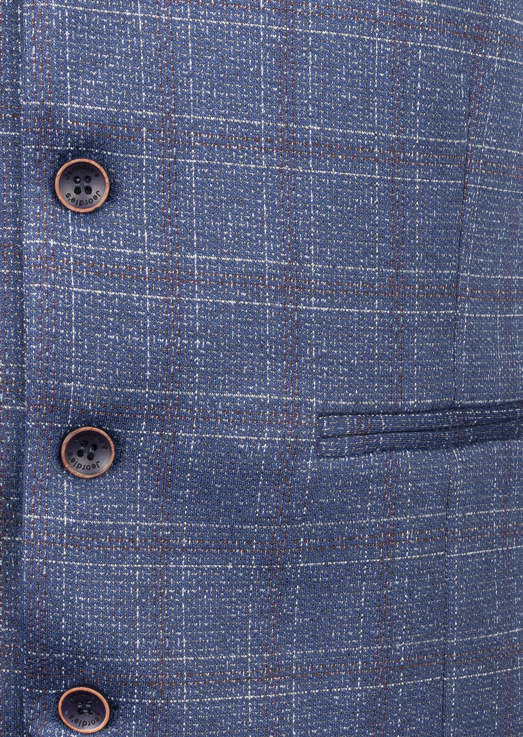Navy - Burgundy Waistcoat