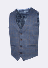 Navy - Tan Waistcoat