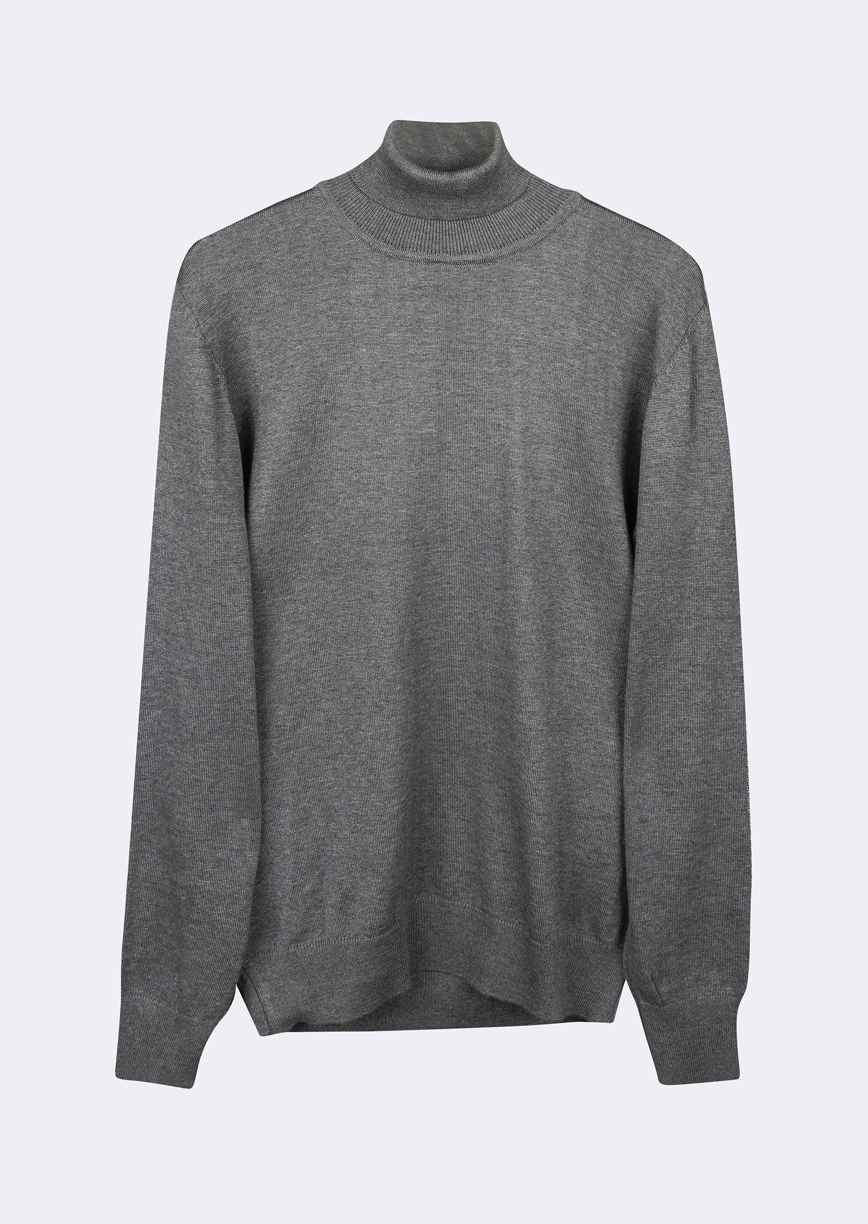 Dark Grey Melange Knitwear
