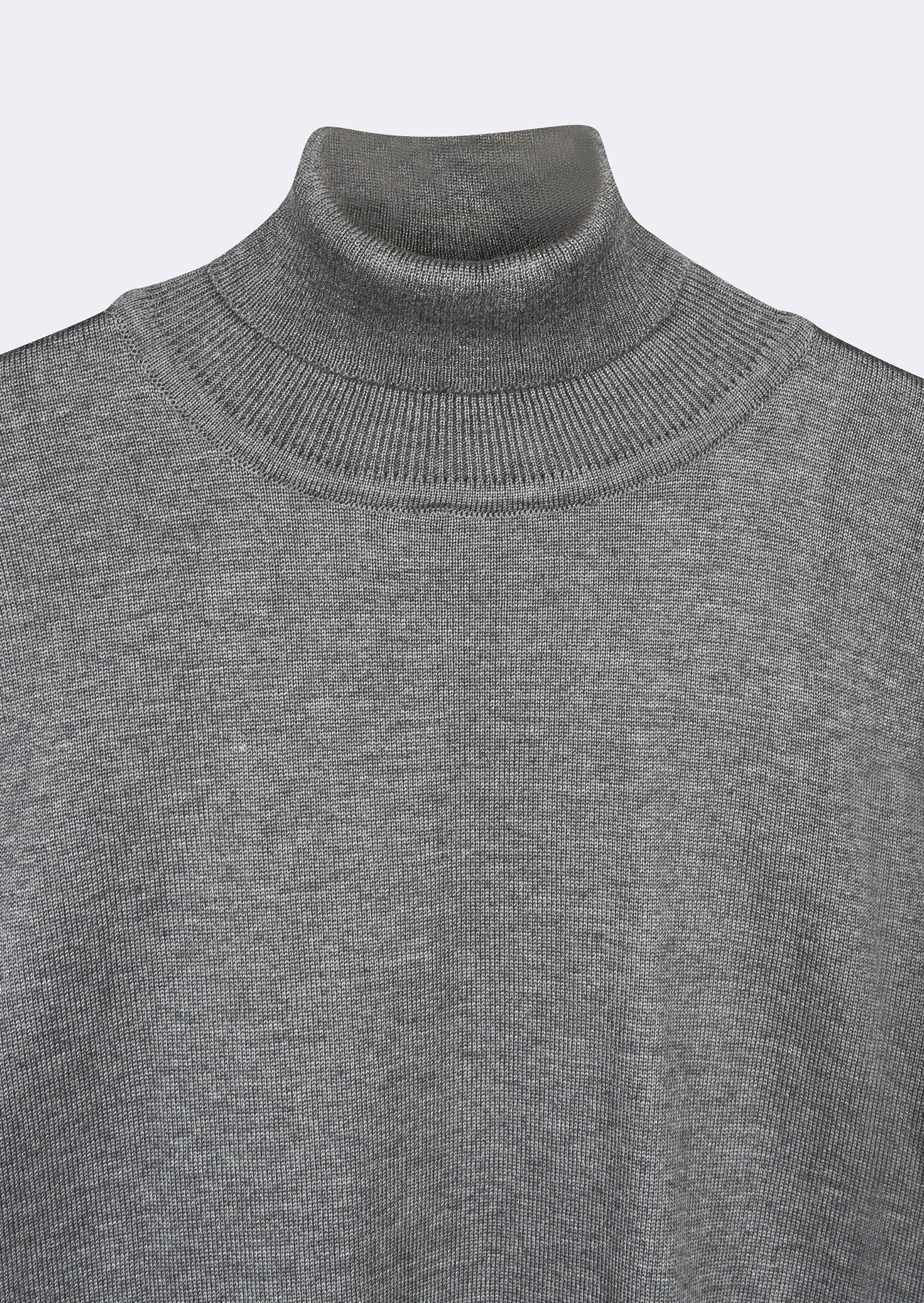 Dark Grey Melange Knitwear
