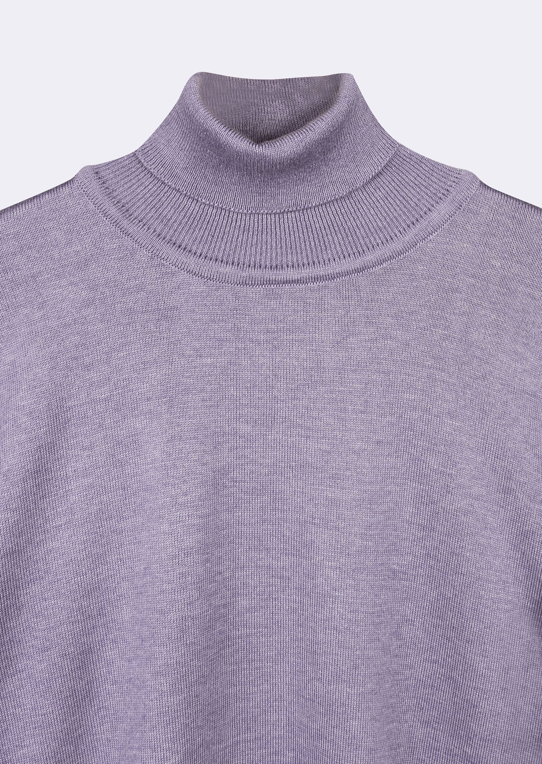 Purple Melange Knitwear