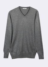 Dark Grey Melange Knitwear