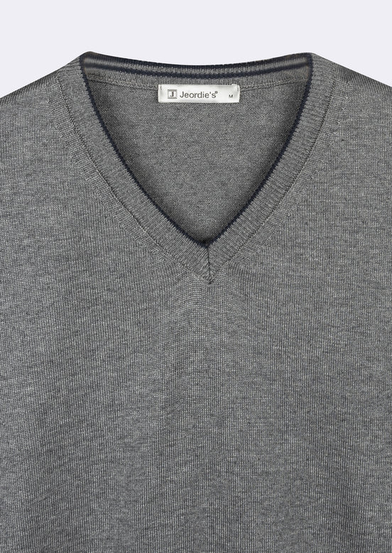 Dark Grey Melange Knitwear