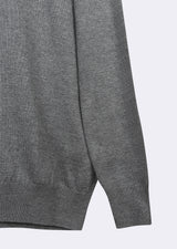 Dark Grey Melange Knitwear