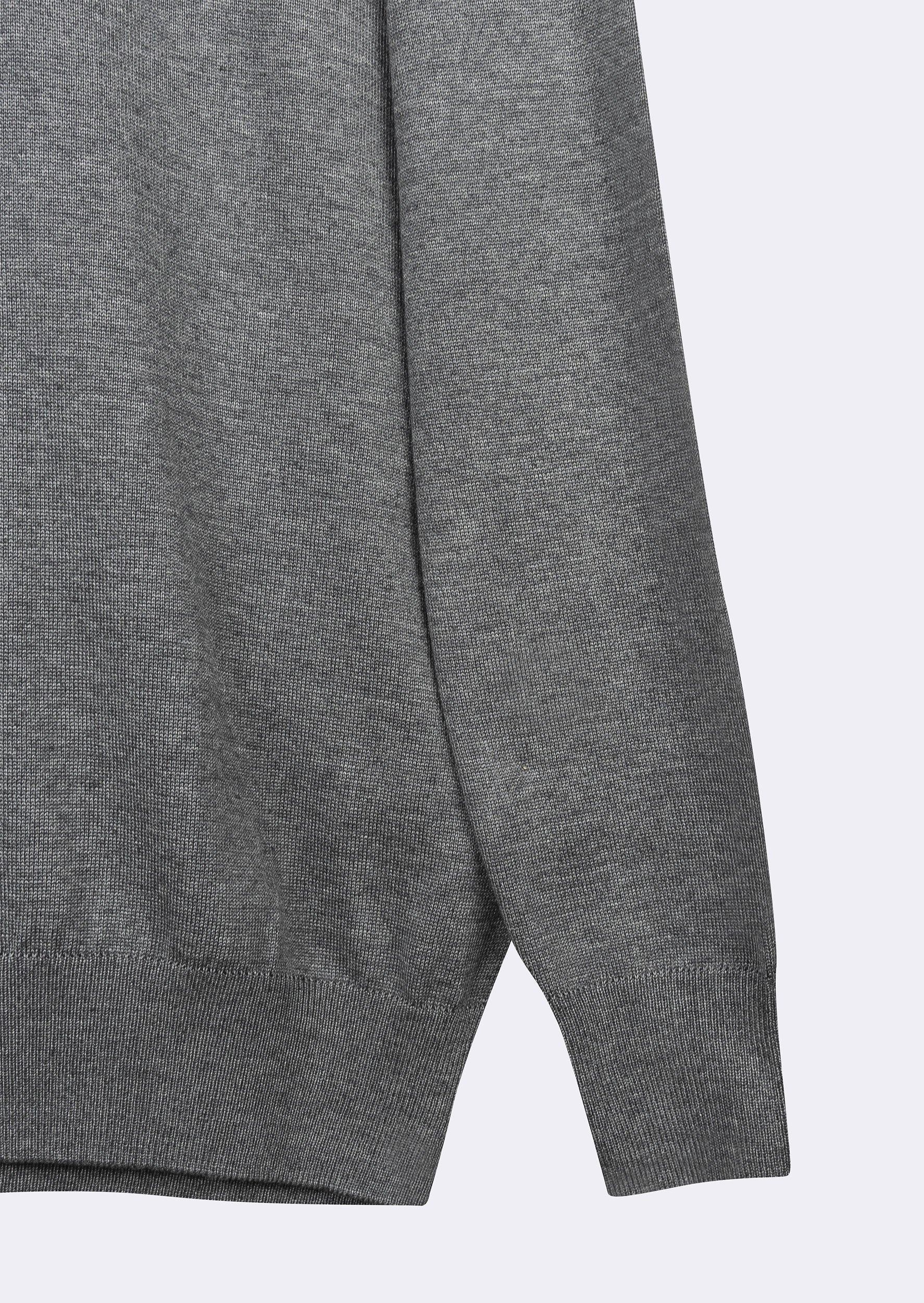 Dark Grey Melange Knitwear