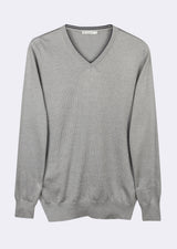 Light Grey Melange Knitwear