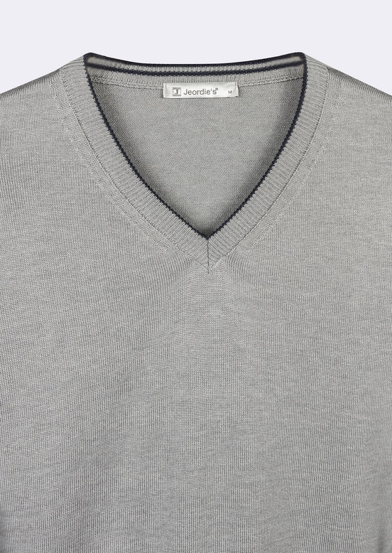 Light Grey Melange Knitwear