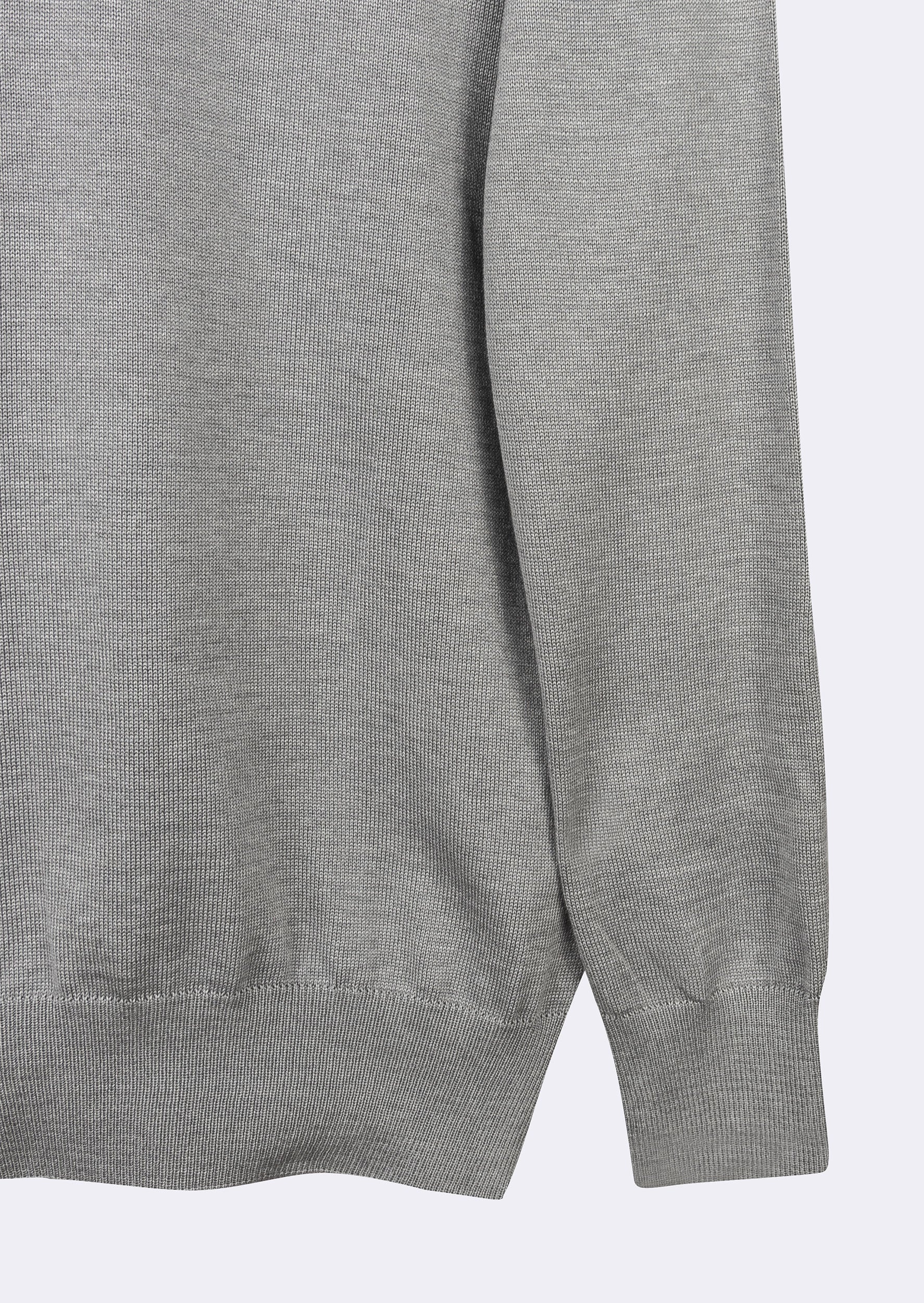 Light Grey Melange Knitwear