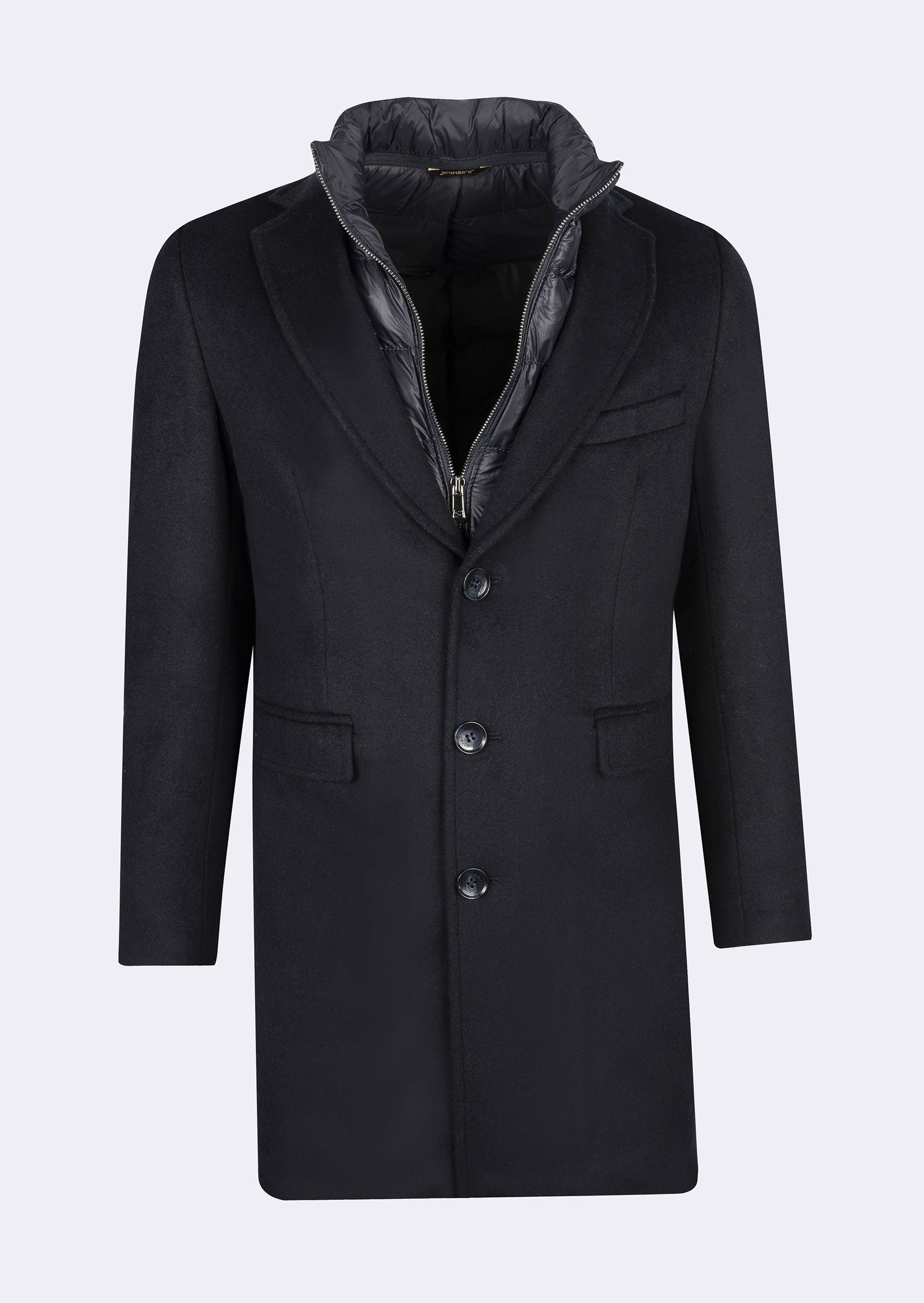 Navy Wool Coat
