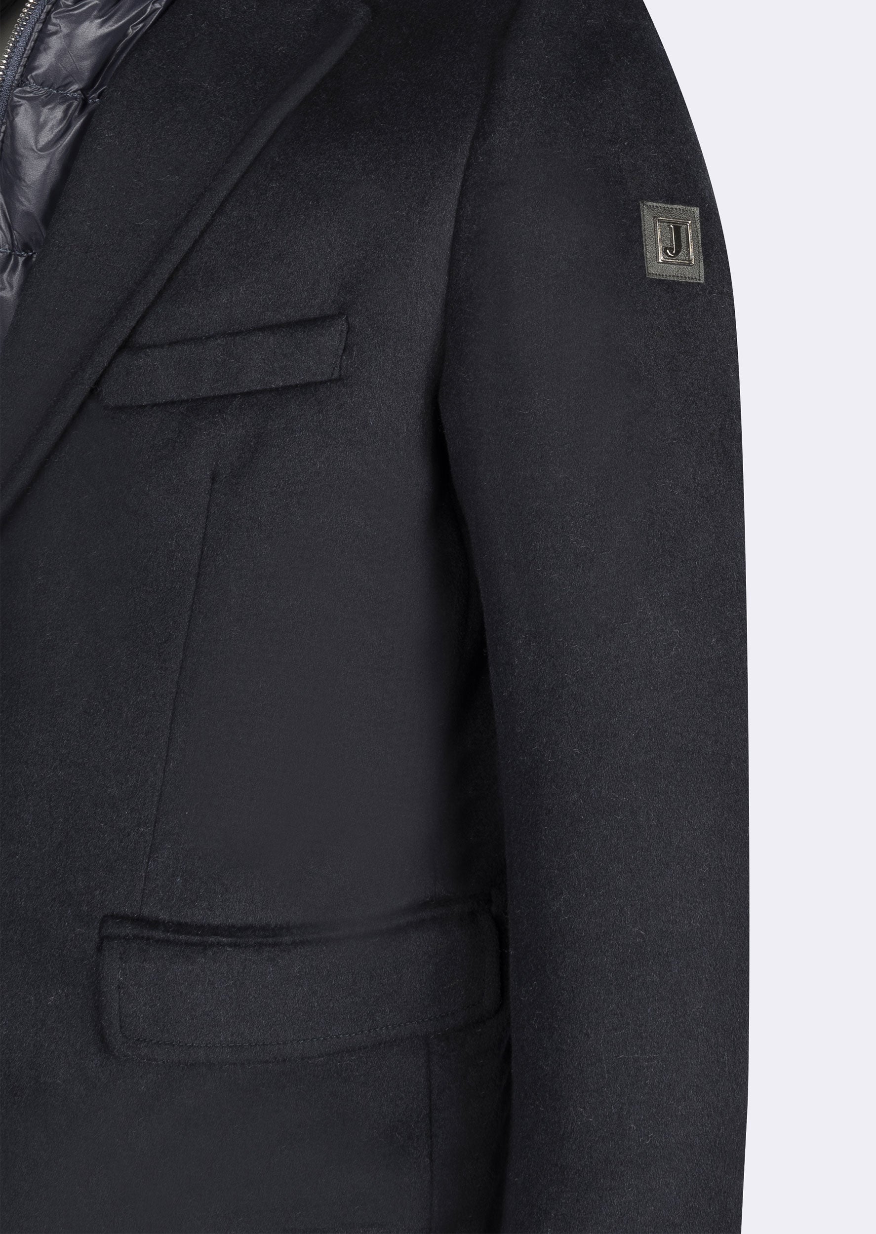Navy Wool Coat