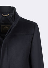 Navy Wool Coat