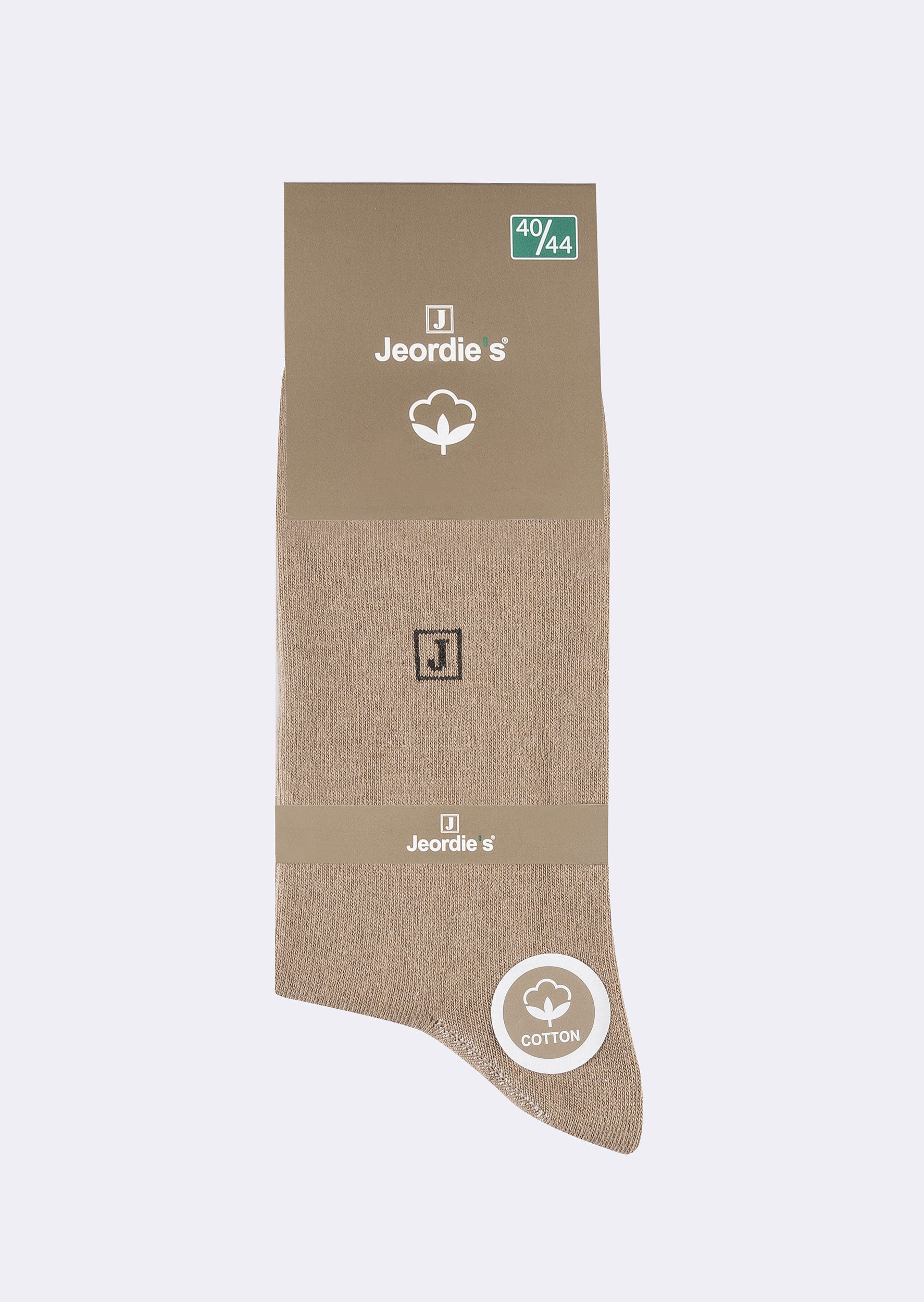 Beige Cotton Sock