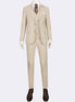 Beige Three-Piece Suit