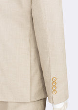 Beige Three-Piece Suit