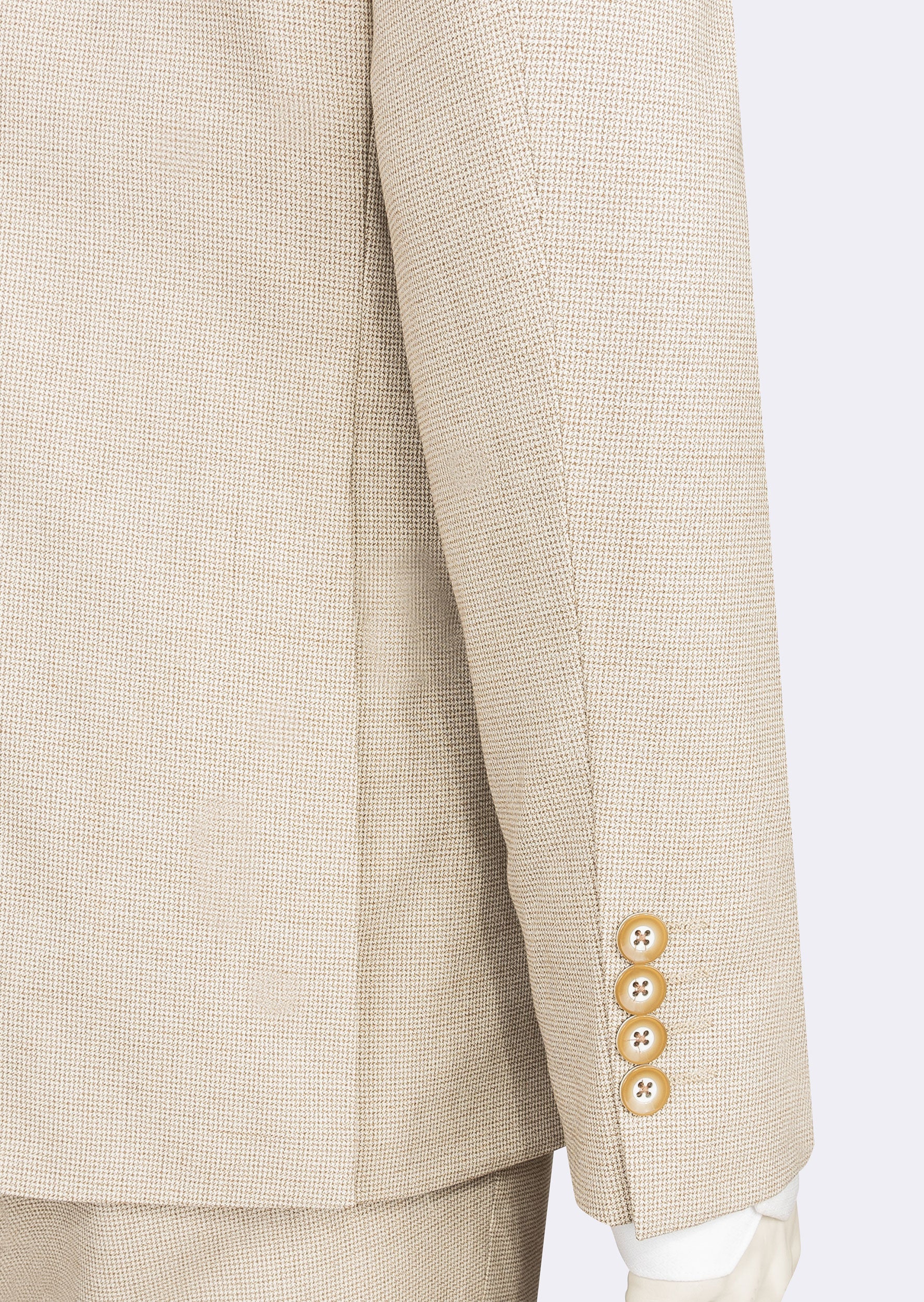 Beige Three-Piece Suit