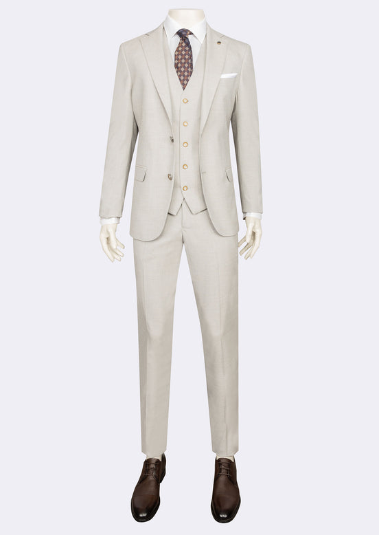 Stone Three-Piece Suit