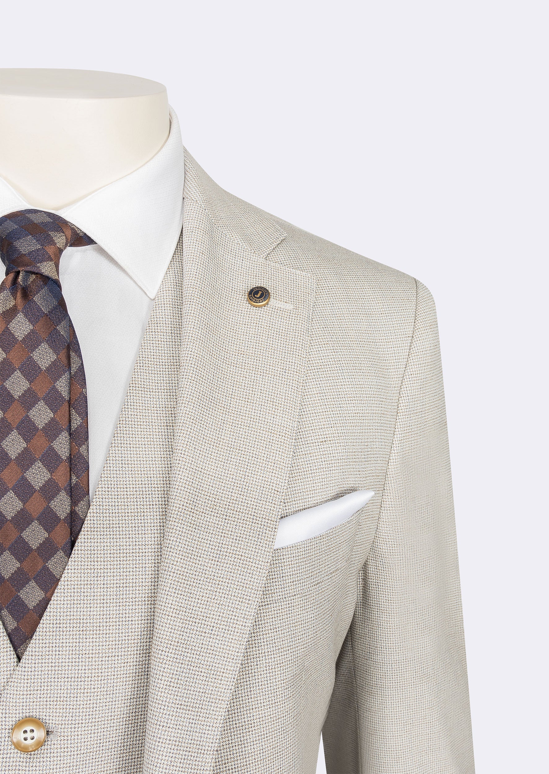 Stone Three-Piece Suit