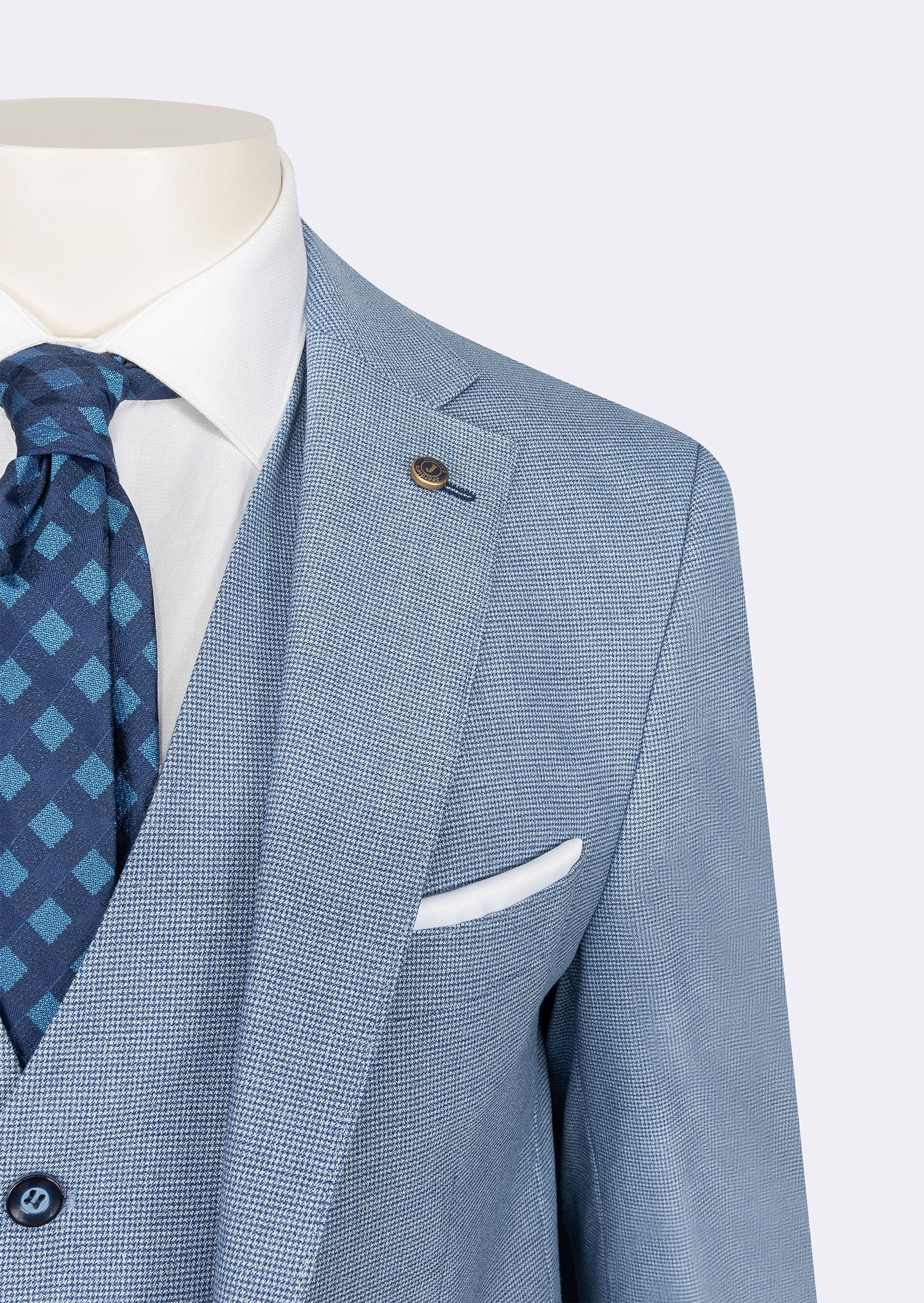 Blue Three-Piece Suit