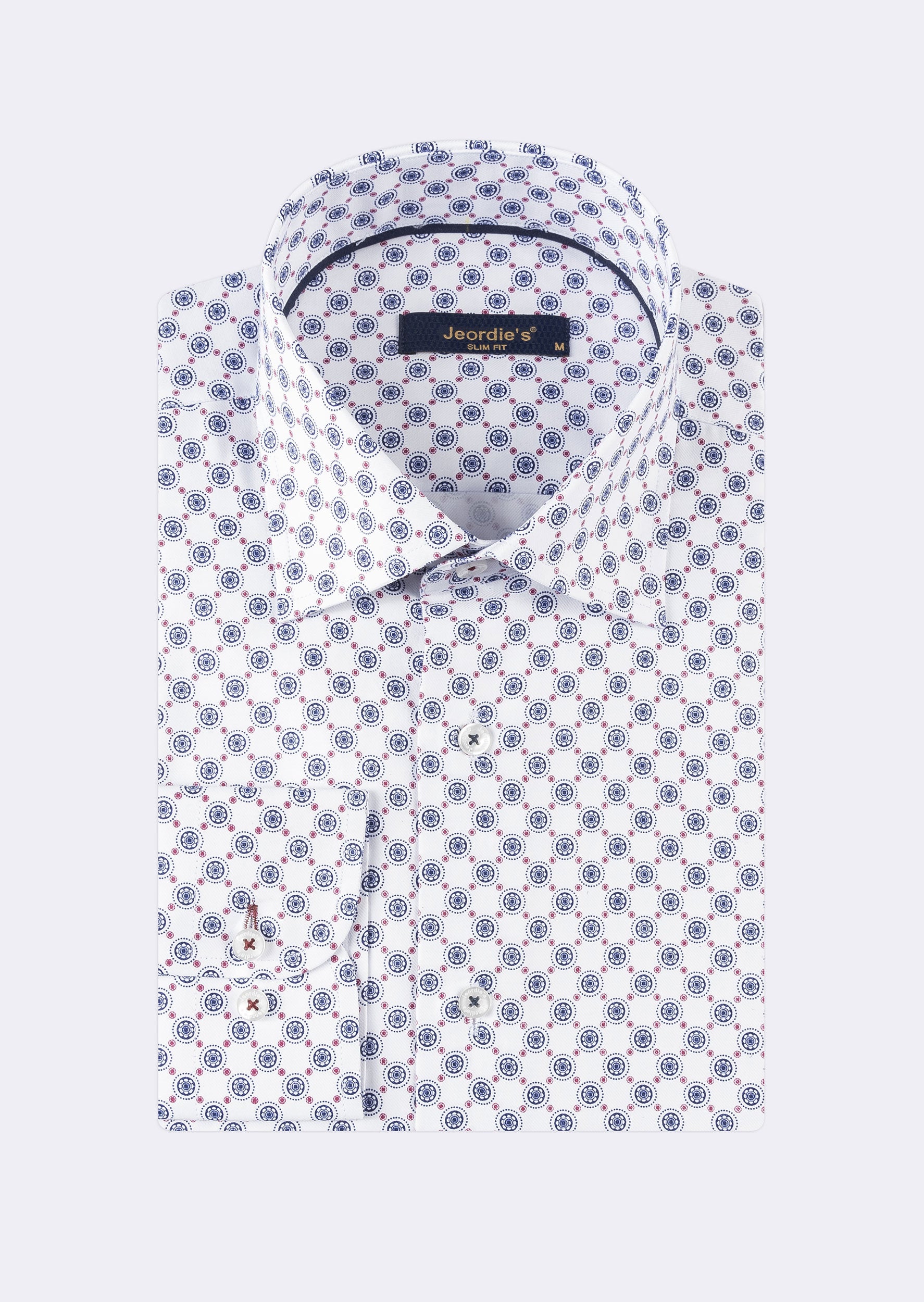 White - Navy Long Sleeve Shirt