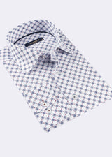 White - Navy Long Sleeve Shirt