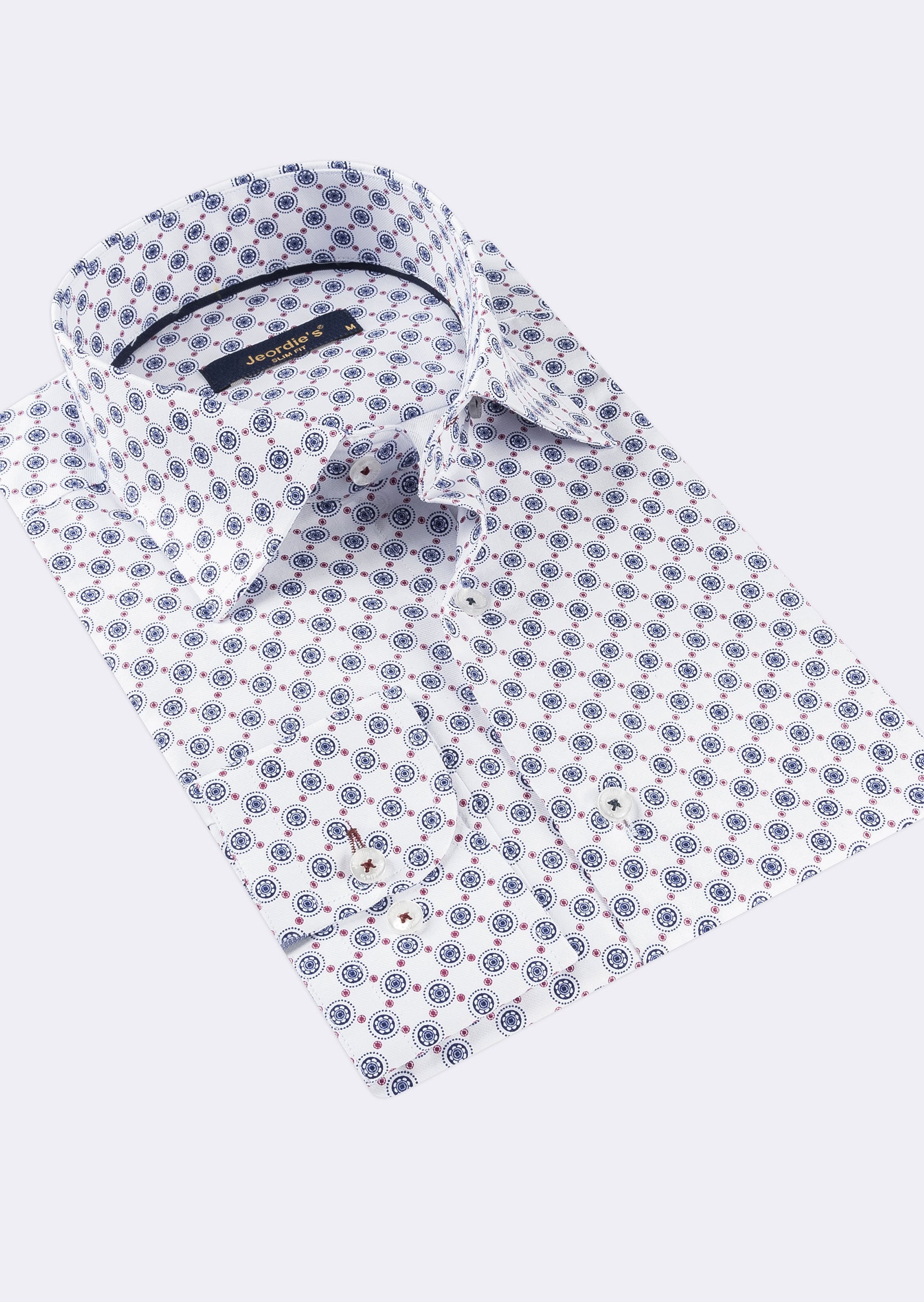 White - Navy Long Sleeve Shirt