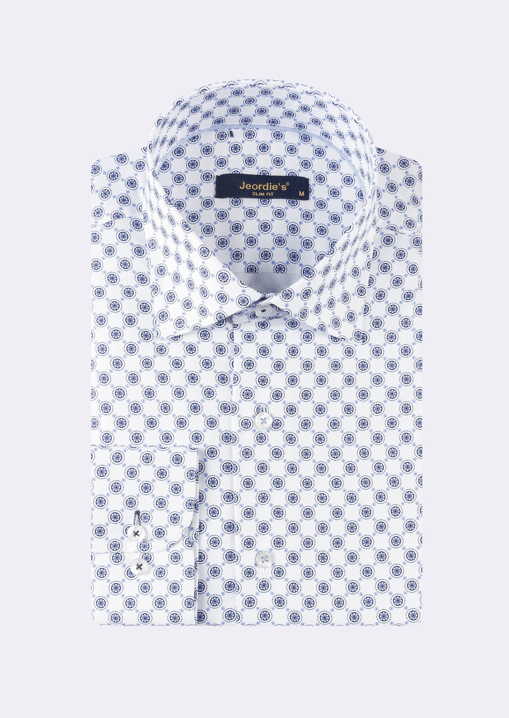 White - Blue Long Sleeve Shirt