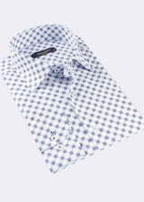 White - Blue Long Sleeve Shirt