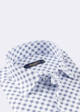 White - Blue Long Sleeve Shirt